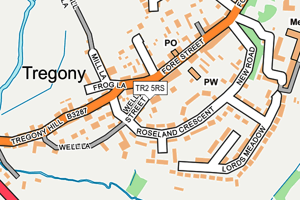 TR2 5RS map - OS OpenMap – Local (Ordnance Survey)