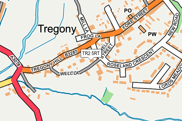 TR2 5RT map - OS OpenMap – Local (Ordnance Survey)