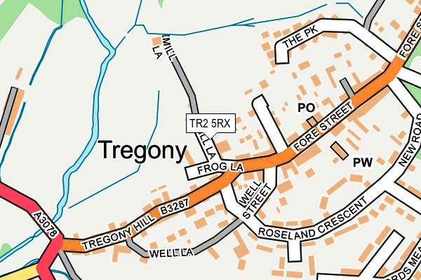 TR2 5RX map - OS OpenMap – Local (Ordnance Survey)