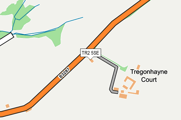 TR2 5SE map - OS OpenMap – Local (Ordnance Survey)