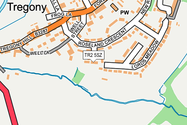 TR2 5SZ map - OS OpenMap – Local (Ordnance Survey)