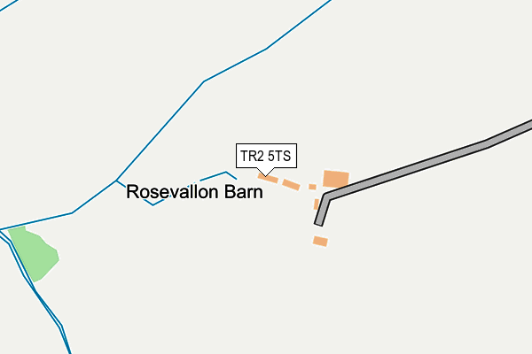 TR2 5TS map - OS OpenMap – Local (Ordnance Survey)