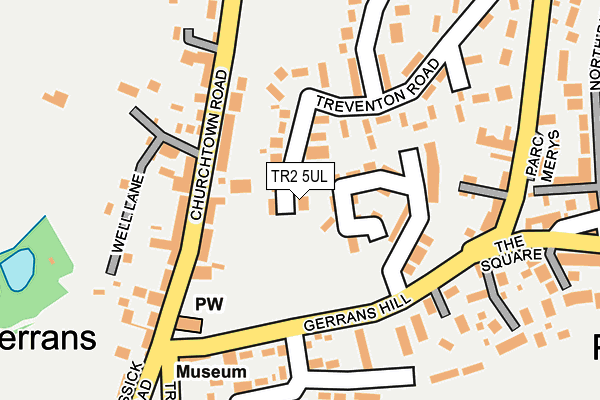 TR2 5UL map - OS OpenMap – Local (Ordnance Survey)