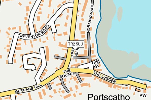 TR2 5UU map - OS OpenMap – Local (Ordnance Survey)