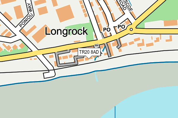 TR20 8AD map - OS OpenMap – Local (Ordnance Survey)