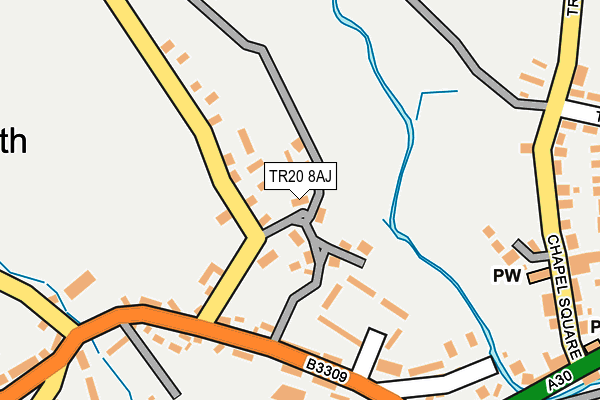 TR20 8AJ map - OS OpenMap – Local (Ordnance Survey)
