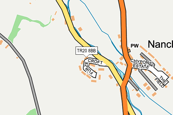 TR20 8BB map - OS OpenMap – Local (Ordnance Survey)