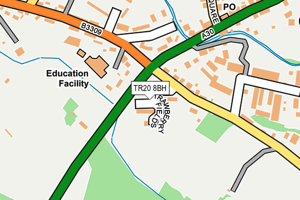 TR20 8BH map - OS OpenMap – Local (Ordnance Survey)