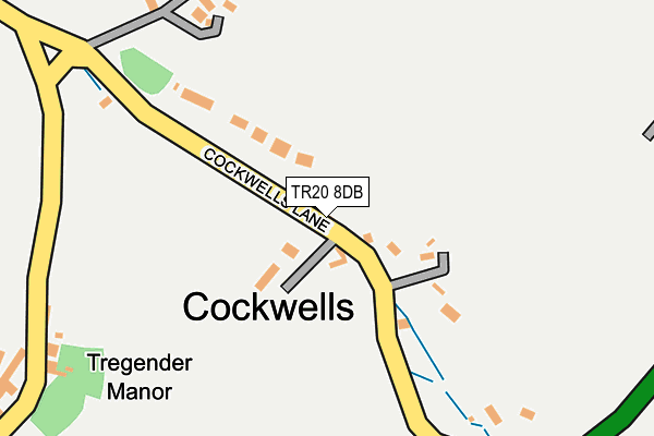 TR20 8DB map - OS OpenMap – Local (Ordnance Survey)