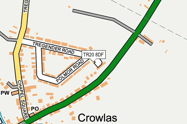 TR20 8DF map - OS OpenMap – Local (Ordnance Survey)