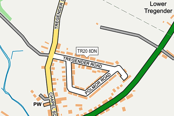 TR20 8DN map - OS OpenMap – Local (Ordnance Survey)
