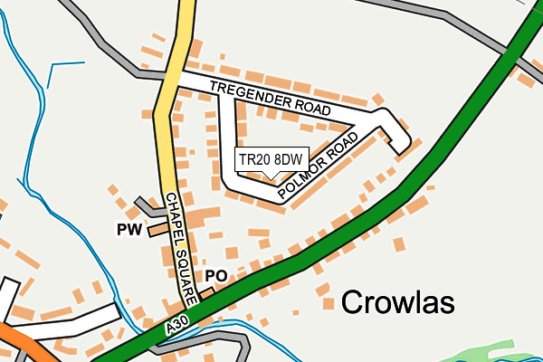 TR20 8DW map - OS OpenMap – Local (Ordnance Survey)