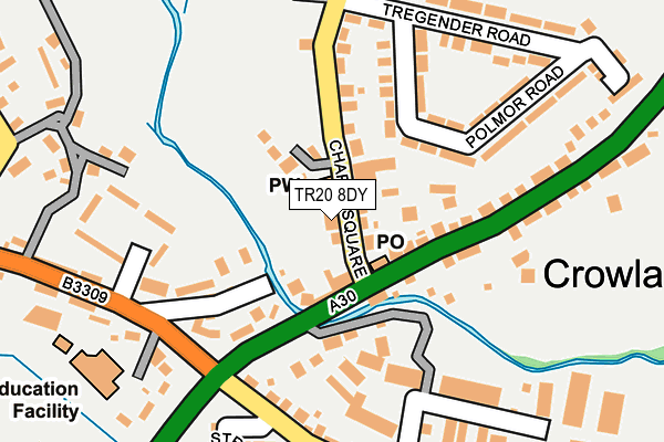 TR20 8DY map - OS OpenMap – Local (Ordnance Survey)