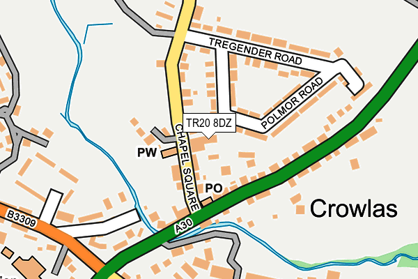 TR20 8DZ map - OS OpenMap – Local (Ordnance Survey)