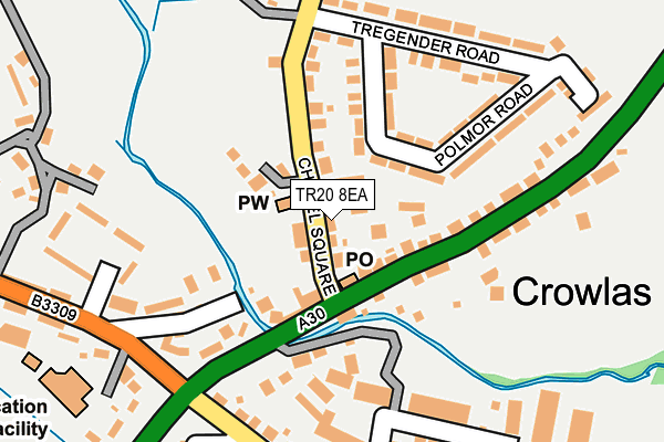 TR20 8EA map - OS OpenMap – Local (Ordnance Survey)