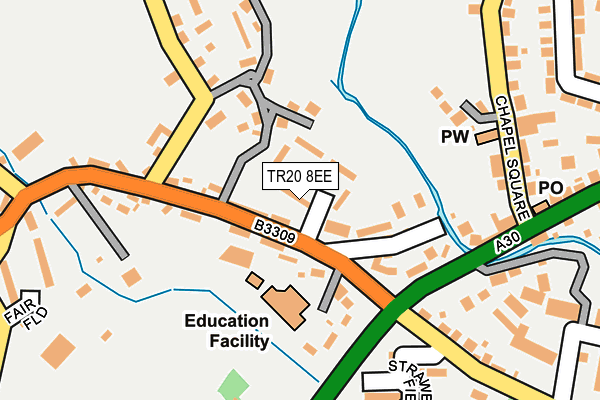 TR20 8EE map - OS OpenMap – Local (Ordnance Survey)