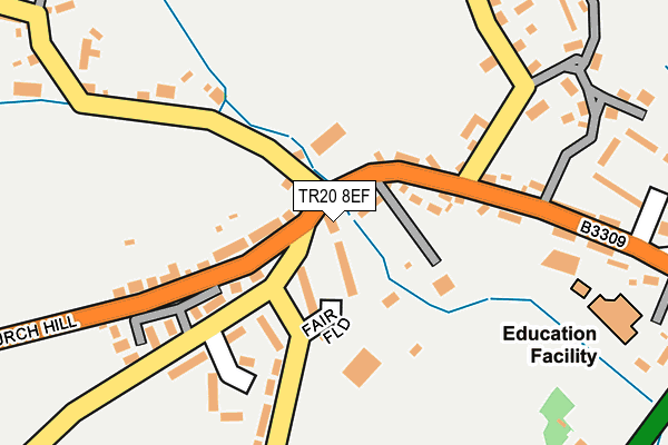 TR20 8EF map - OS OpenMap – Local (Ordnance Survey)