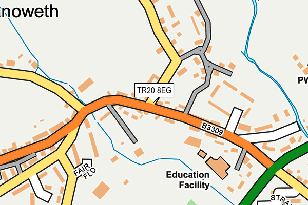 TR20 8EG map - OS OpenMap – Local (Ordnance Survey)