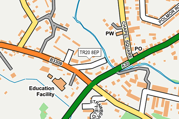 TR20 8EP map - OS OpenMap – Local (Ordnance Survey)