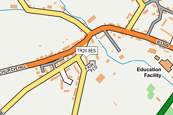 TR20 8ES map - OS OpenMap – Local (Ordnance Survey)