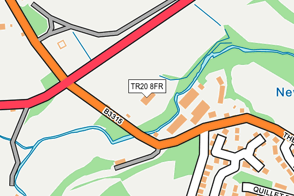 TR20 8FR map - OS OpenMap – Local (Ordnance Survey)