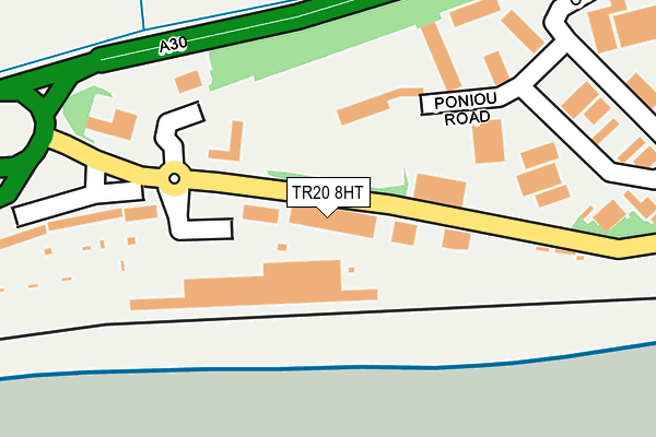 TR20 8HT map - OS OpenMap – Local (Ordnance Survey)