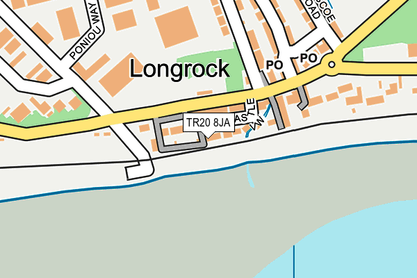 TR20 8JA map - OS OpenMap – Local (Ordnance Survey)