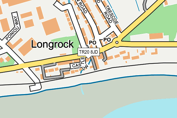 TR20 8JD map - OS OpenMap – Local (Ordnance Survey)