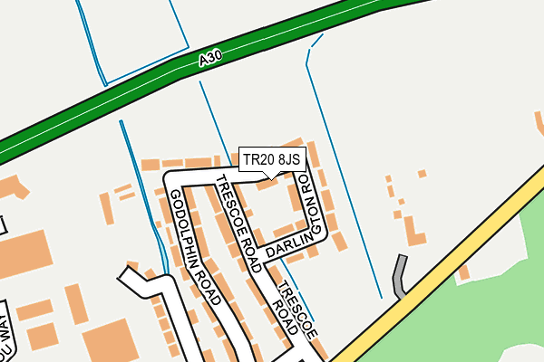 TR20 8JS map - OS OpenMap – Local (Ordnance Survey)