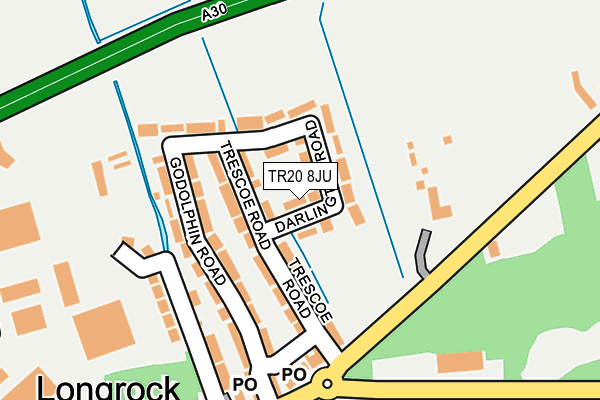 TR20 8JU map - OS OpenMap – Local (Ordnance Survey)