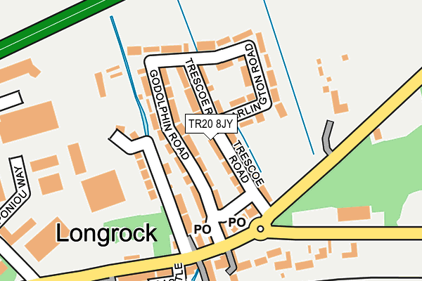 TR20 8JY map - OS OpenMap – Local (Ordnance Survey)