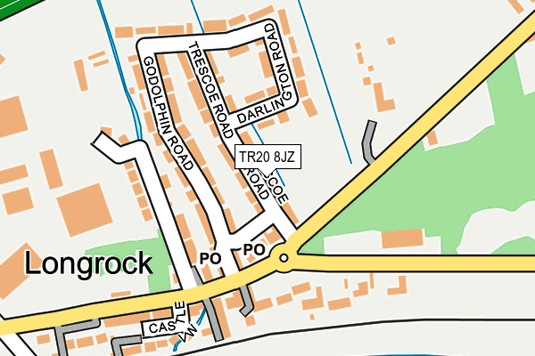 TR20 8JZ map - OS OpenMap – Local (Ordnance Survey)