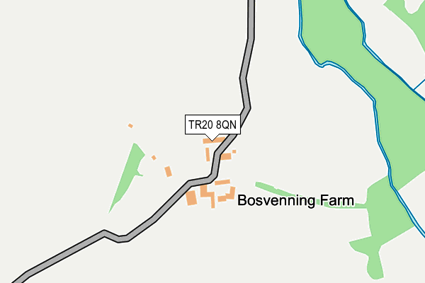 TR20 8QN map - OS OpenMap – Local (Ordnance Survey)