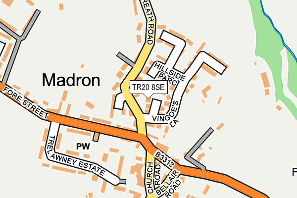 TR20 8SE map - OS OpenMap – Local (Ordnance Survey)