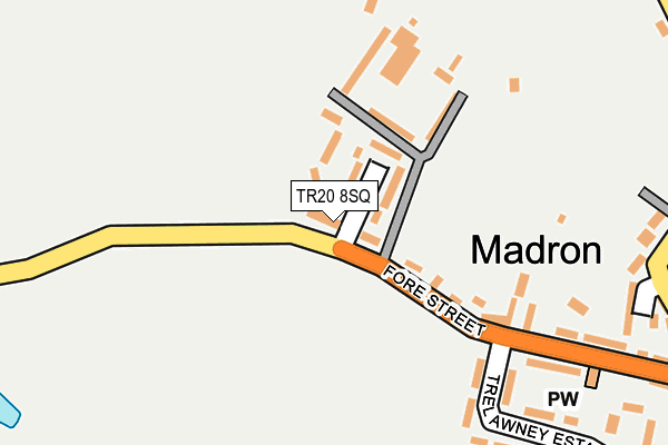 TR20 8SQ map - OS OpenMap – Local (Ordnance Survey)