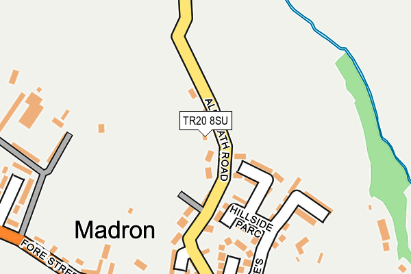 TR20 8SU map - OS OpenMap – Local (Ordnance Survey)