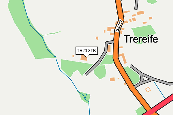 TR20 8TB map - OS OpenMap – Local (Ordnance Survey)