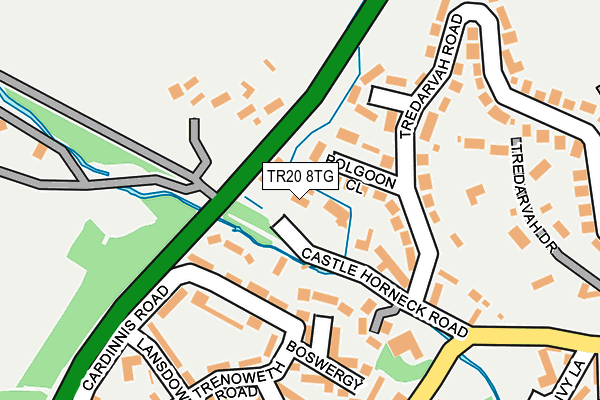 TR20 8TG map - OS OpenMap – Local (Ordnance Survey)
