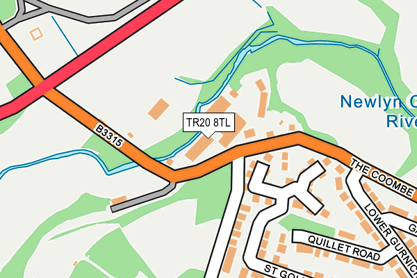 TR20 8TL map - OS OpenMap – Local (Ordnance Survey)