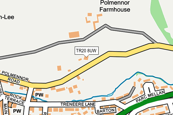 TR20 8UW map - OS OpenMap – Local (Ordnance Survey)
