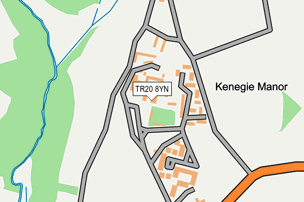 TR20 8YN map - OS OpenMap – Local (Ordnance Survey)