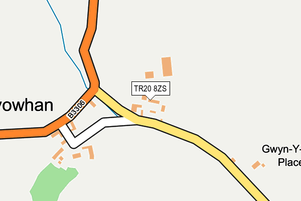 TR20 8ZS map - OS OpenMap – Local (Ordnance Survey)