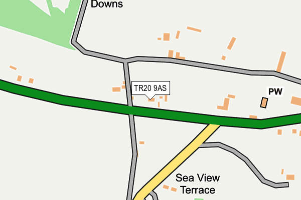 TR20 9AS map - OS OpenMap – Local (Ordnance Survey)