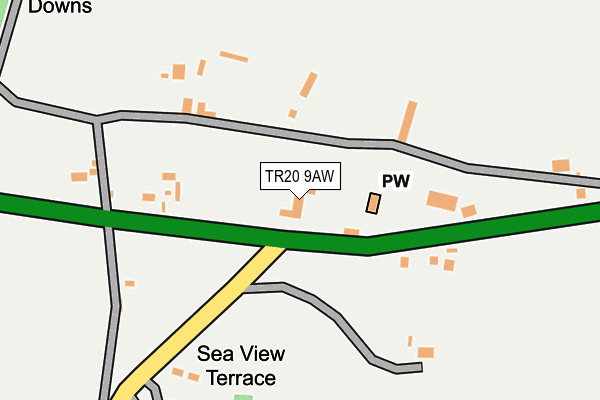 TR20 9AW map - OS OpenMap – Local (Ordnance Survey)