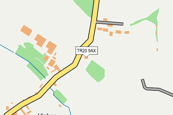 TR20 9AX map - OS OpenMap – Local (Ordnance Survey)