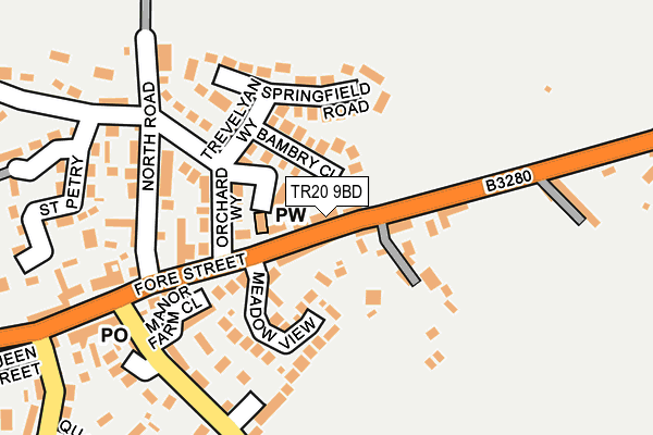 TR20 9BD map - OS OpenMap – Local (Ordnance Survey)