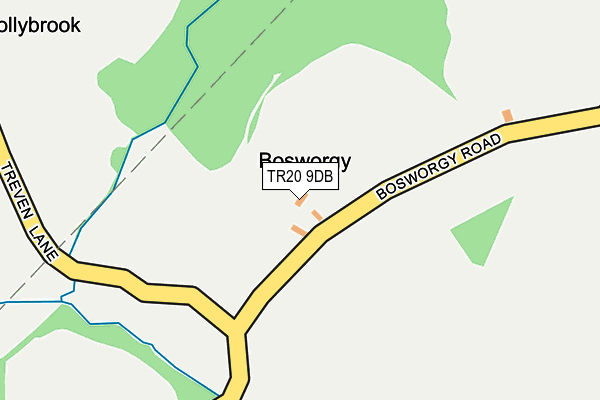 TR20 9DB map - OS OpenMap – Local (Ordnance Survey)