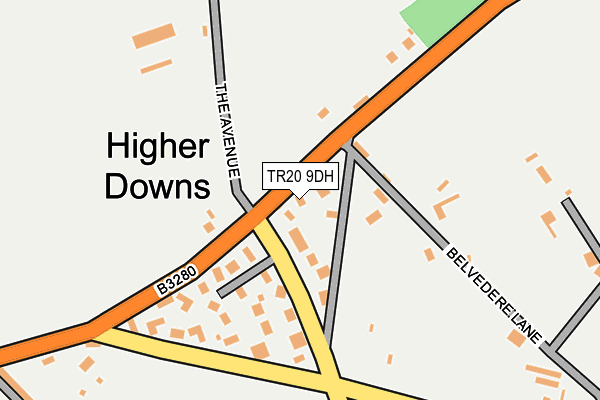 TR20 9DH map - OS OpenMap – Local (Ordnance Survey)