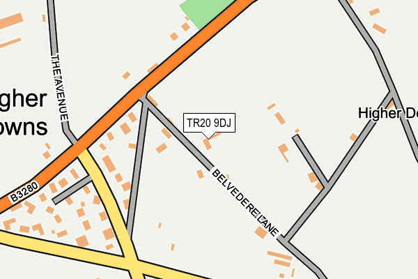 TR20 9DJ map - OS OpenMap – Local (Ordnance Survey)