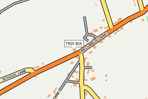 TR20 9DX map - OS OpenMap – Local (Ordnance Survey)